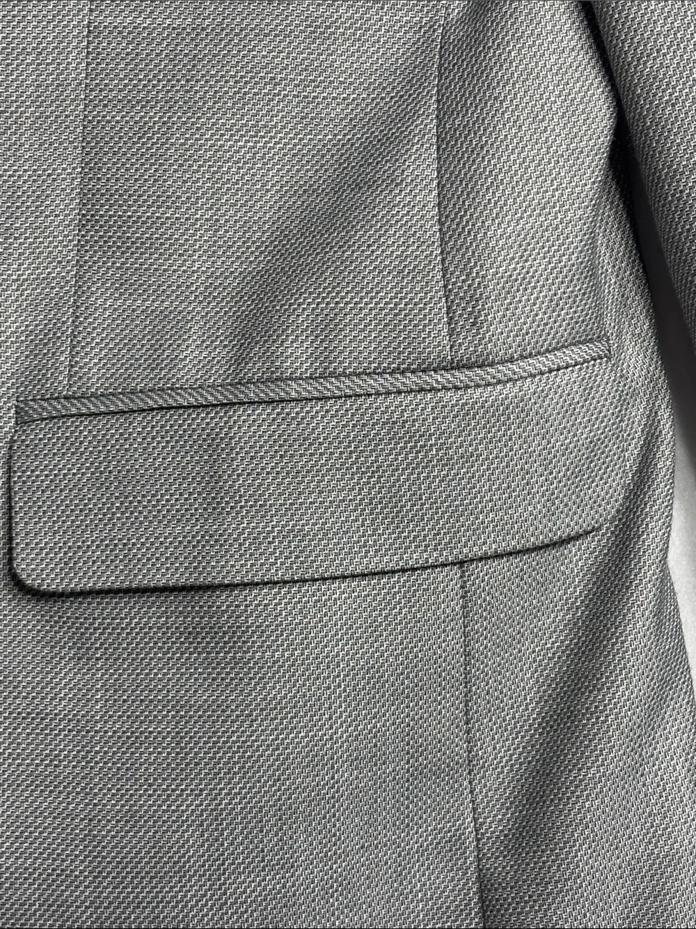 Van Heusen Studio Textured Two-Button Elbow Patches Sport Coat Jacket